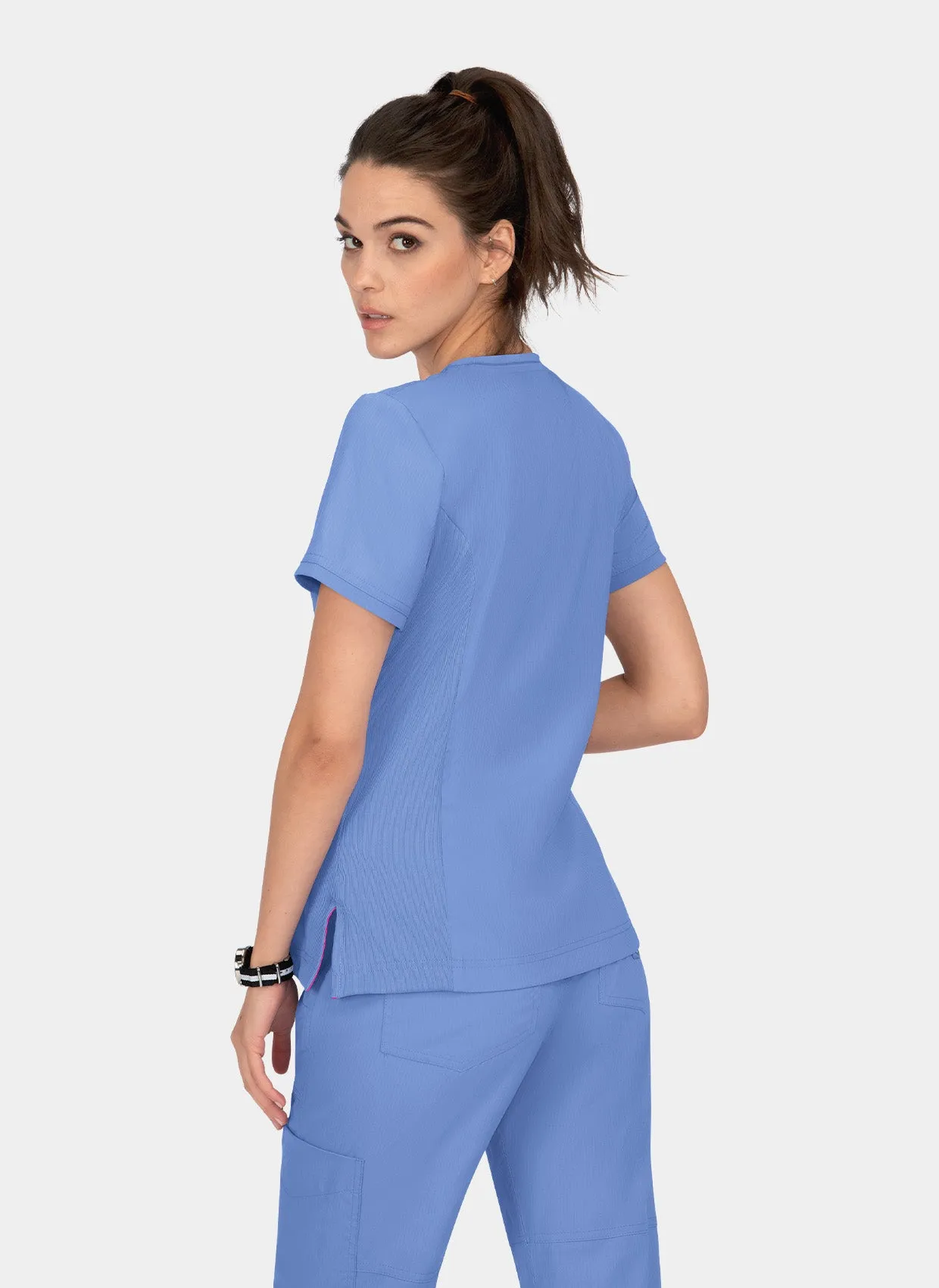 Koi Lite Philosophy Scrub Top - True Ceil