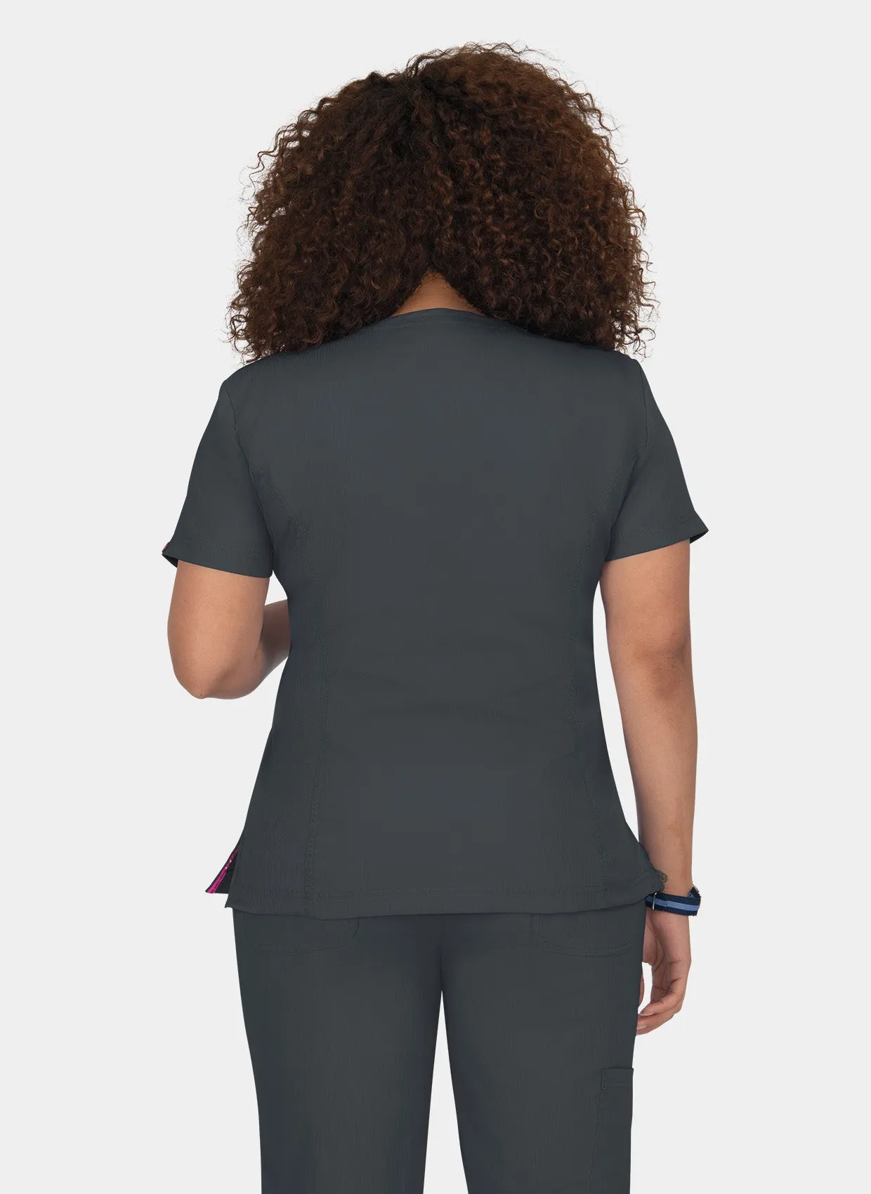 Koi Lite Serenity Scrub Top - Charcoal