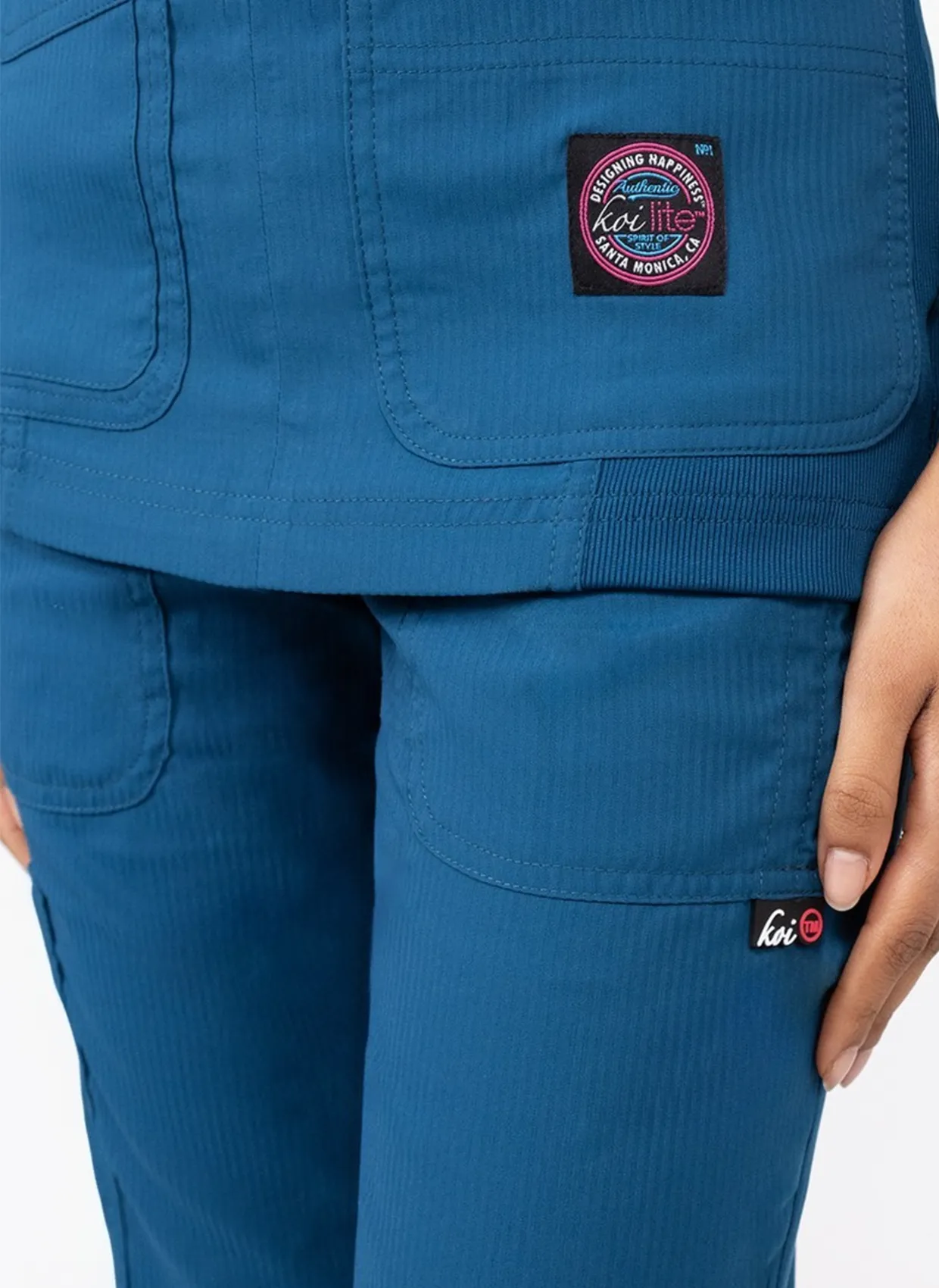 Koi Lite Serenity Scrub Top - Charcoal