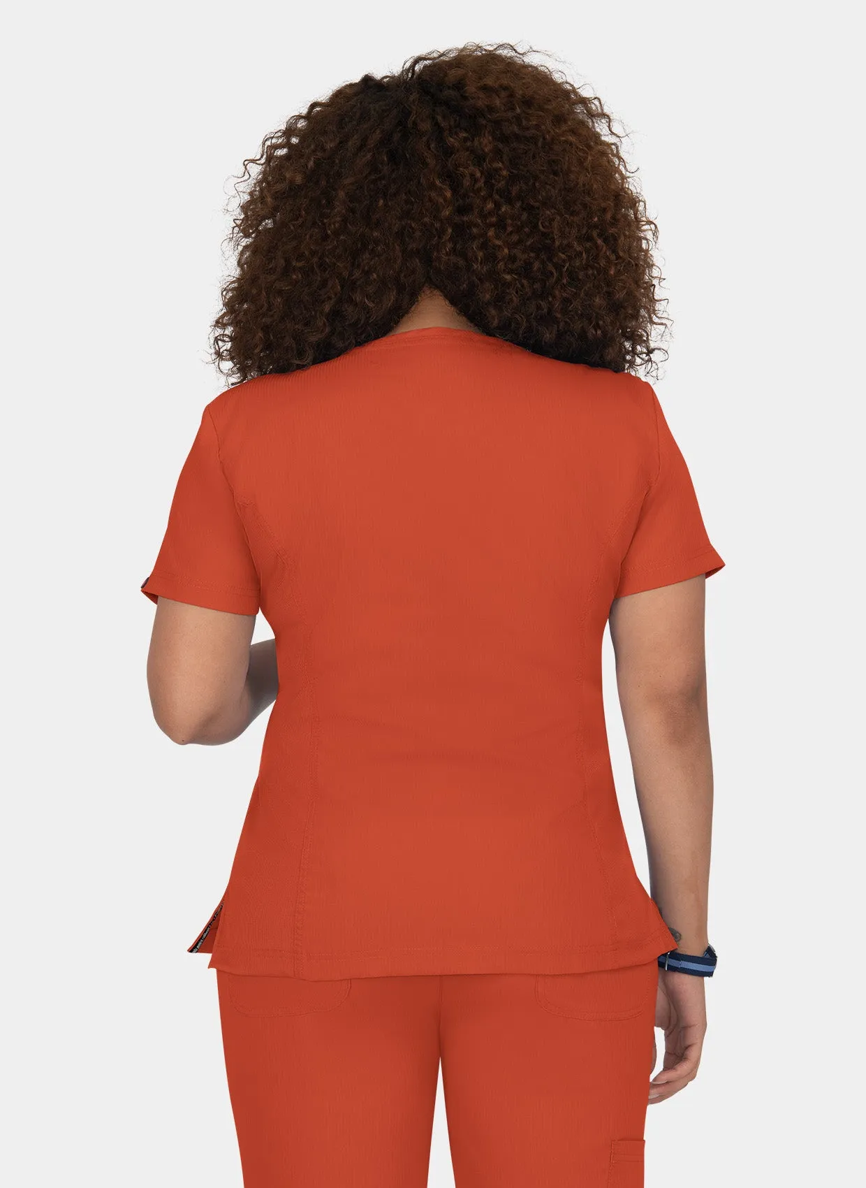 Koi Lite Serenity Scrub Top - Terracotta