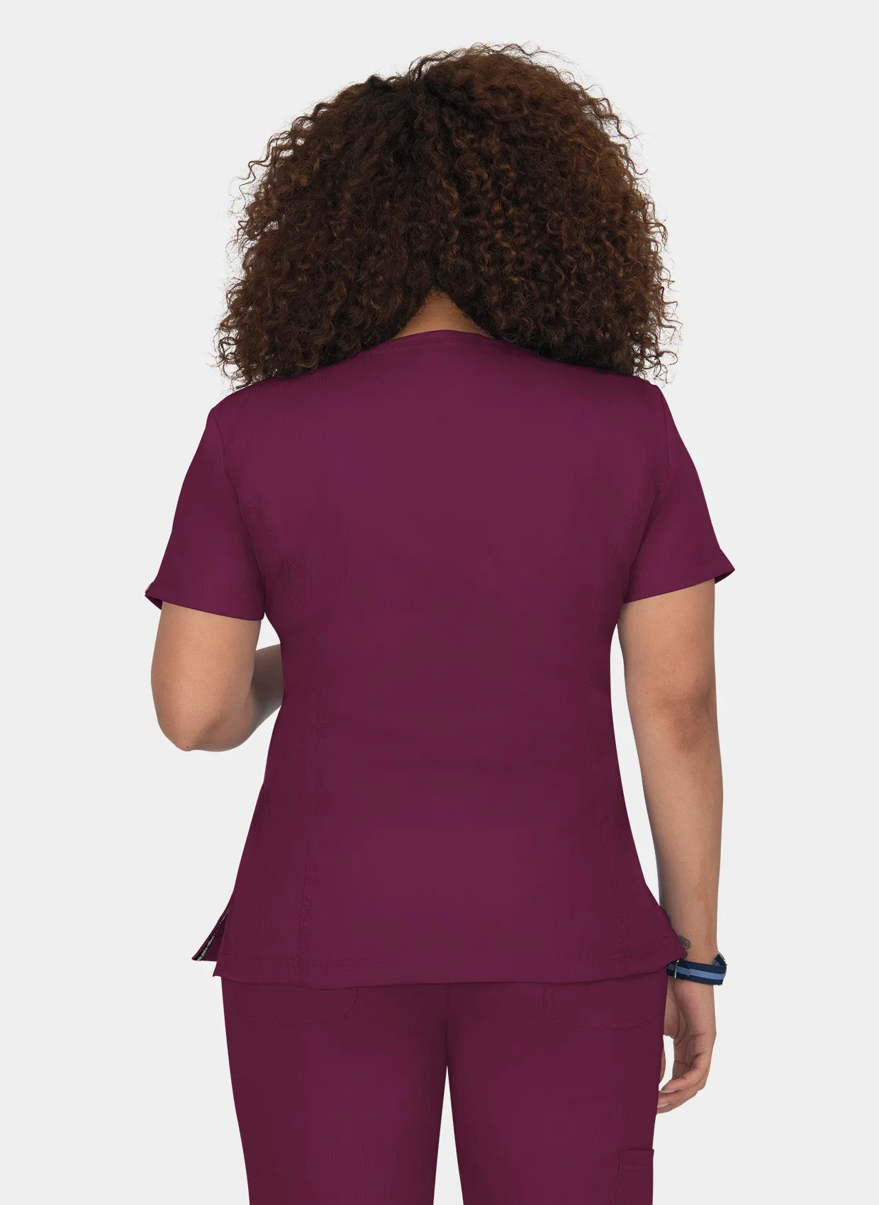 Koi Lite Serenity Scrub Top - Wine