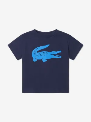 Lacoste Boys Logo T-Shirt in Navy