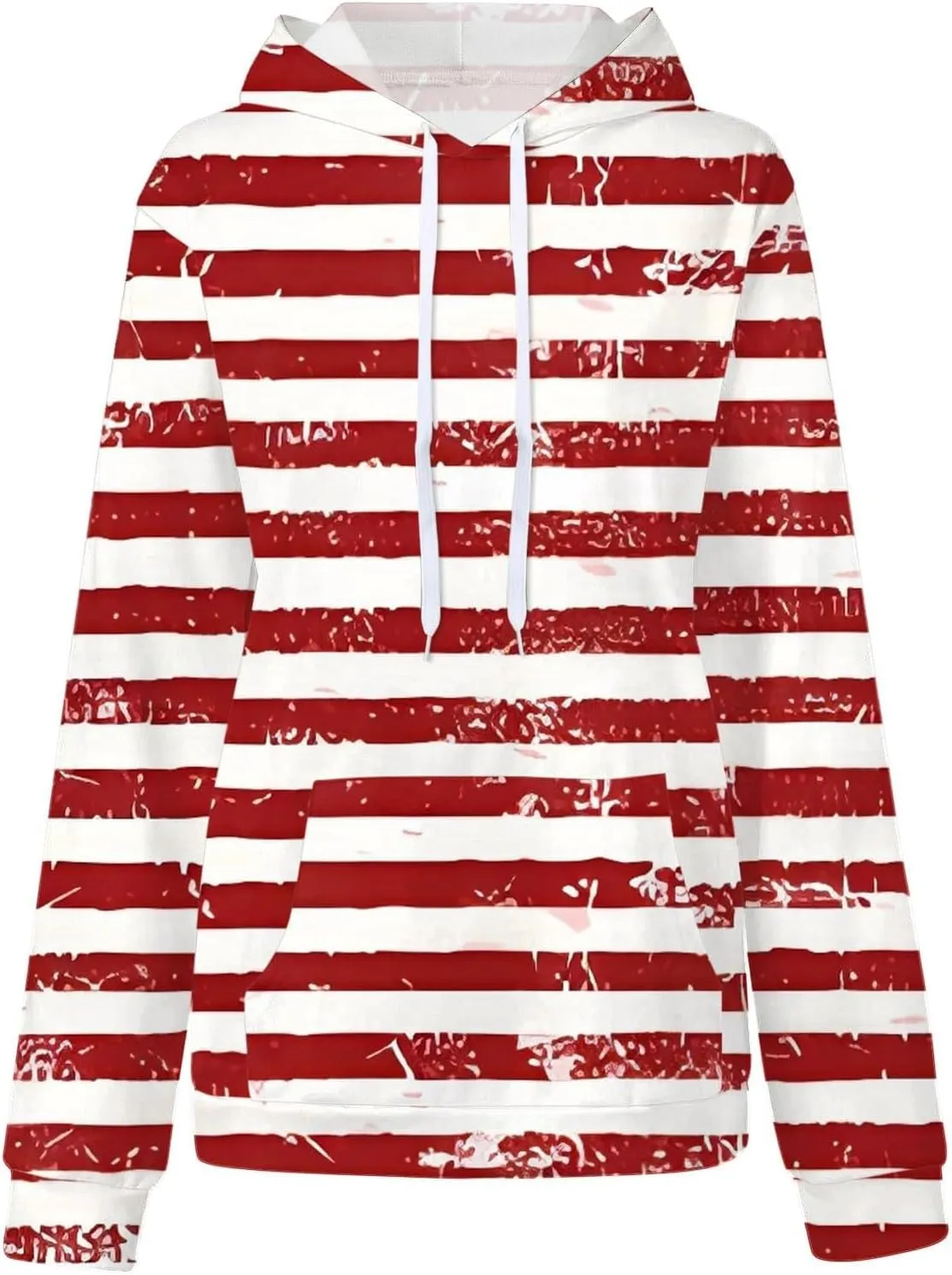 Ladies Long Sleeve Hoodies Daily Crewneck Dressy Sweatshirts Drawstring Casual Drawstring Pullover 2025 With Pockets