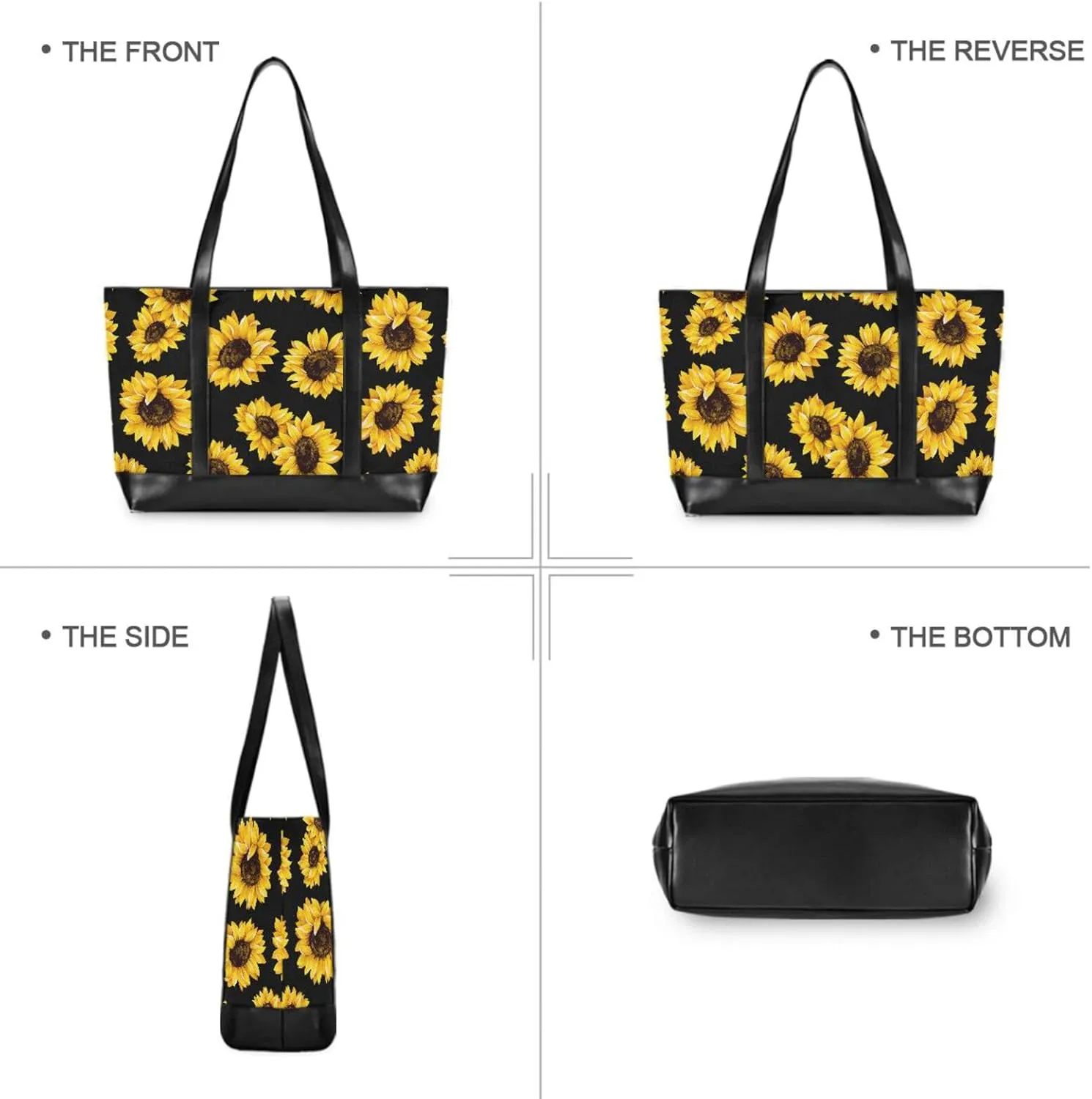 Laptop Tote Bag for Women 15.6in Tote Bag Laptop Compartment Work Bag Office Computer Teacher Travel Shoulder Bag
