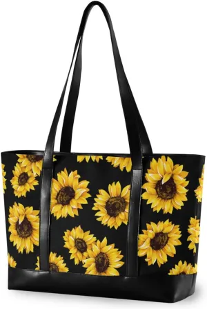 Laptop Tote Bag for Women 15.6in Tote Bag Laptop Compartment Work Bag Office Computer Teacher Travel Shoulder Bag