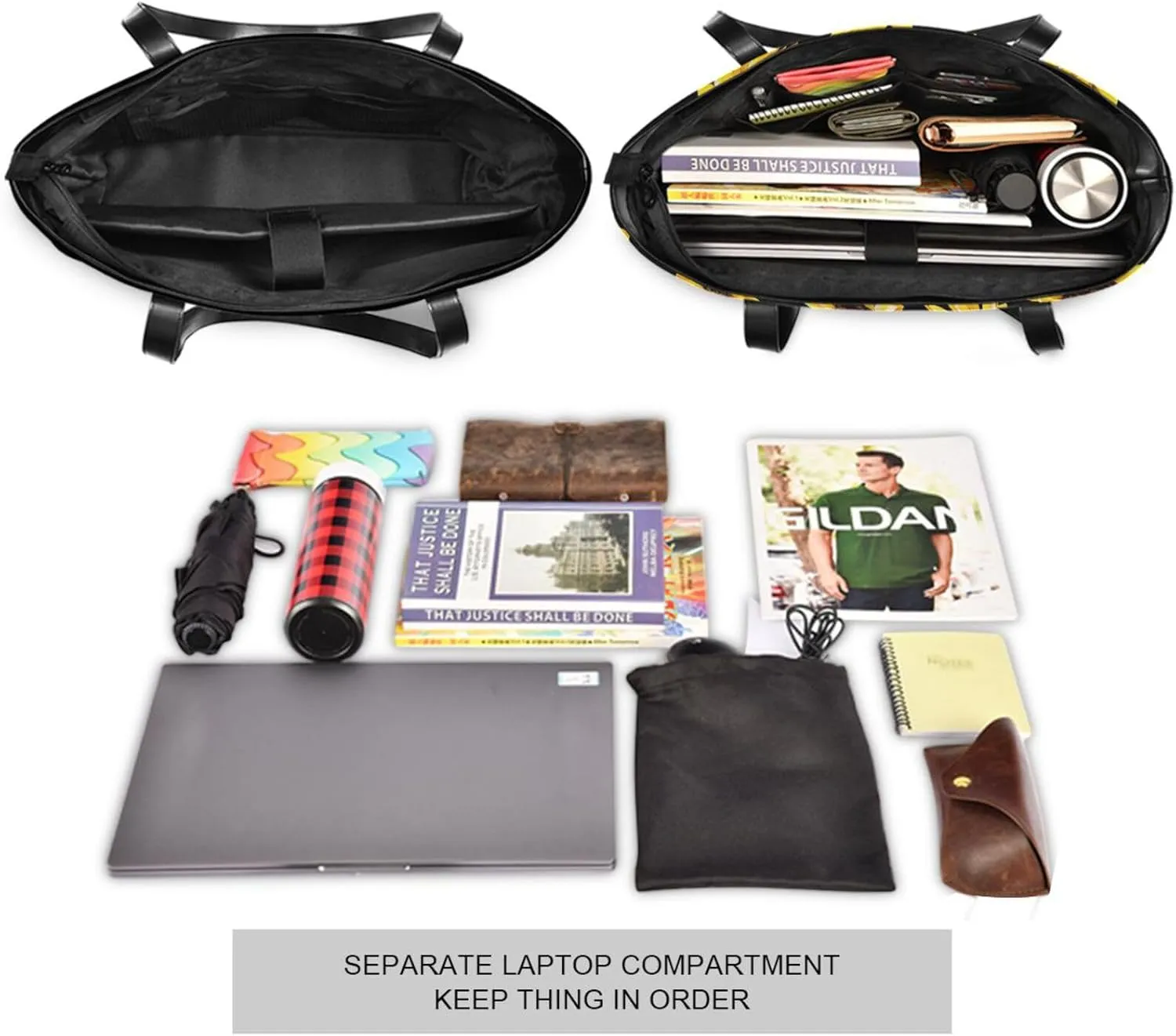 Laptop Tote Bag for Women 15.6in Tote Bag Laptop Compartment Work Bag Office Computer Teacher Travel Shoulder Bag