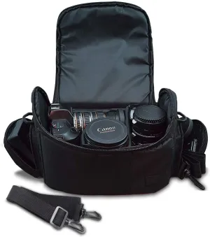 Large Digital Camera/Video Padded Carrying Bag/Case for Nikon D750, D810, D5500, D750, D700, D3000, D3100, D3200, D3300, D5000 Camera & More