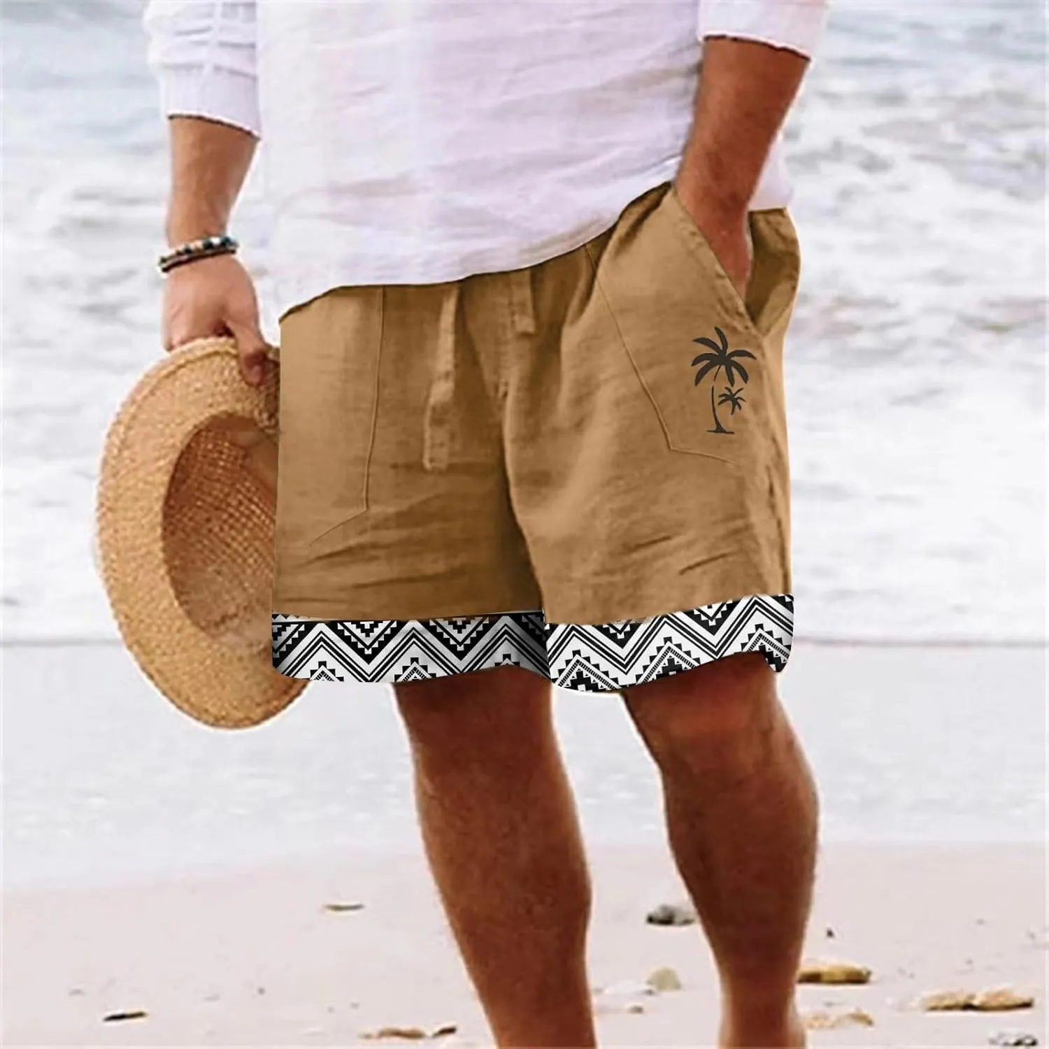 LCMTWX Men's Shorts Casual Casual Cotton Pockets Beach Fitness Bodybuilding Pants Men's Pants Cargo Pants for Men Shorts