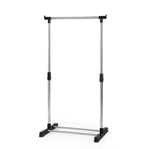 LE Folding Stainless Steel Clothes Hanger,Drying Rack Indoor Floor Balcony Single Pole Stainless Steel Drying Rack A