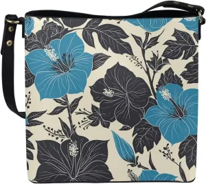 Leather Bucket Tote Bag Purse for Work, Rustic Style Floral Women PU Leather Purse Cross Body Handbag Top Handle