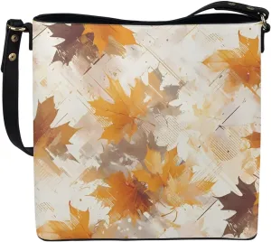Leather Bucket Tote Bag Purse for Work, Rustic Style Floral Women PU Leather Purse Cross Body Handbag Top Handle