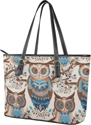 Leather Tote Bag Women Cute Cats Large Shoulder Handbag for Work,School, Sharks Print Faux Leather Travel Handbag