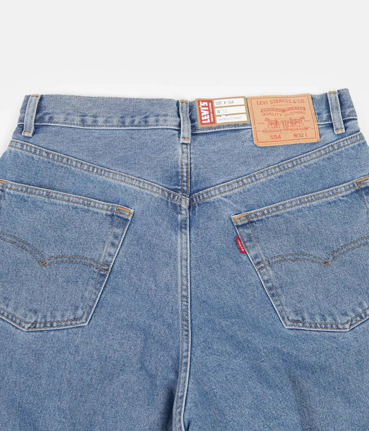 Levi's® Vintage Clothing 554 Relaxed Jeans - 80s Bright Stone