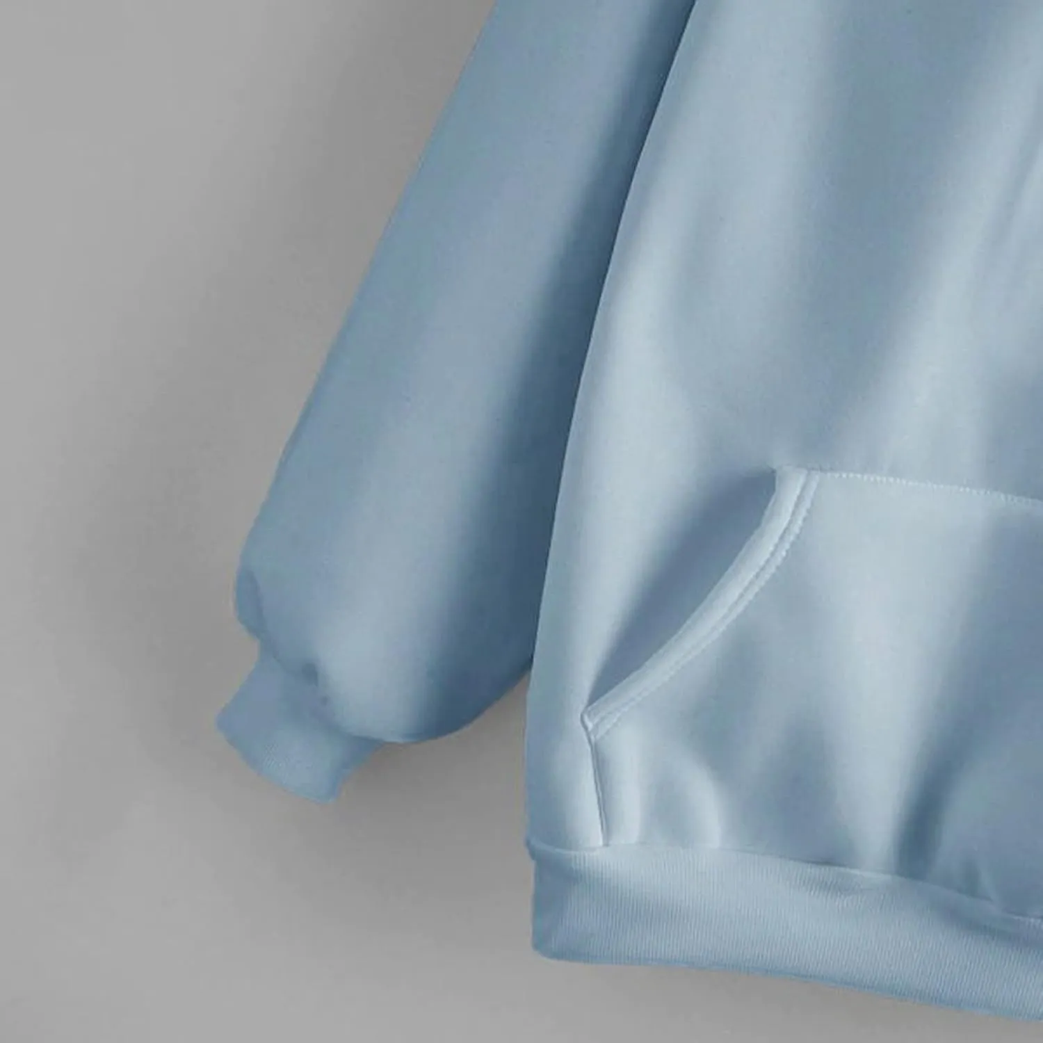 Lightweight Drawstring Hoodies for Women Fall Winter Solid Color Hooded Sweatshirt Oversized Long Sleeve Pullover Top