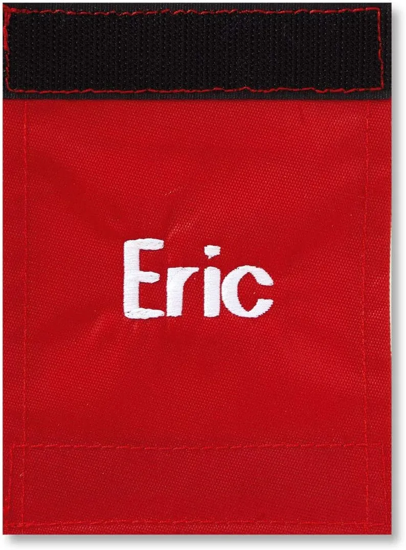 Lillian Vernon Personalized Red Luggage Handle Wrap, Heavy Duty Travel ID, Suitcase Identifier, Customize Attachment with Name or Monogram, Adjusts 2" x 4" Closed