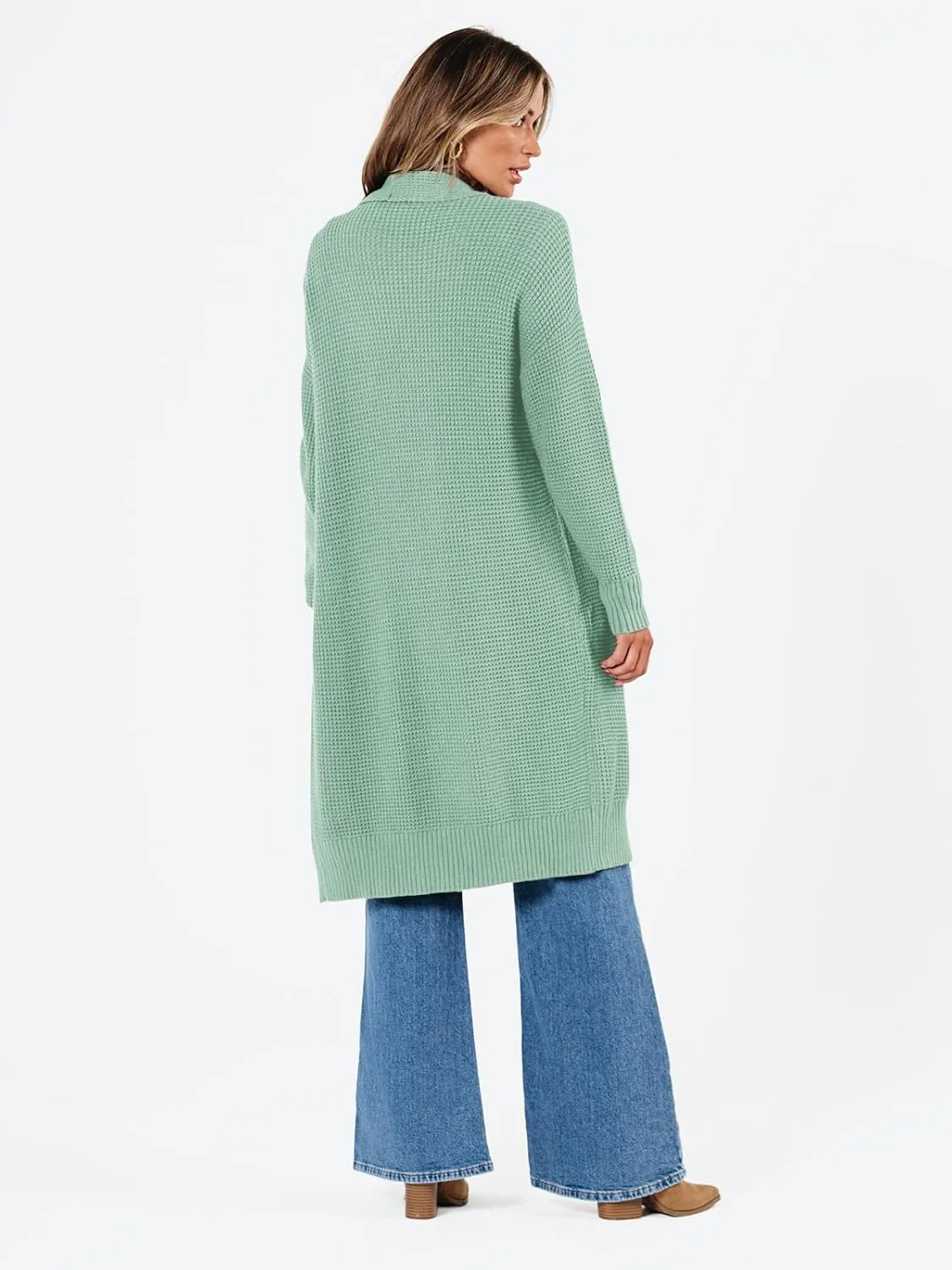 LILLUSORY Long Cardigan Sweaters for Women Fall Trendy Oversized Open Front Winter Coat