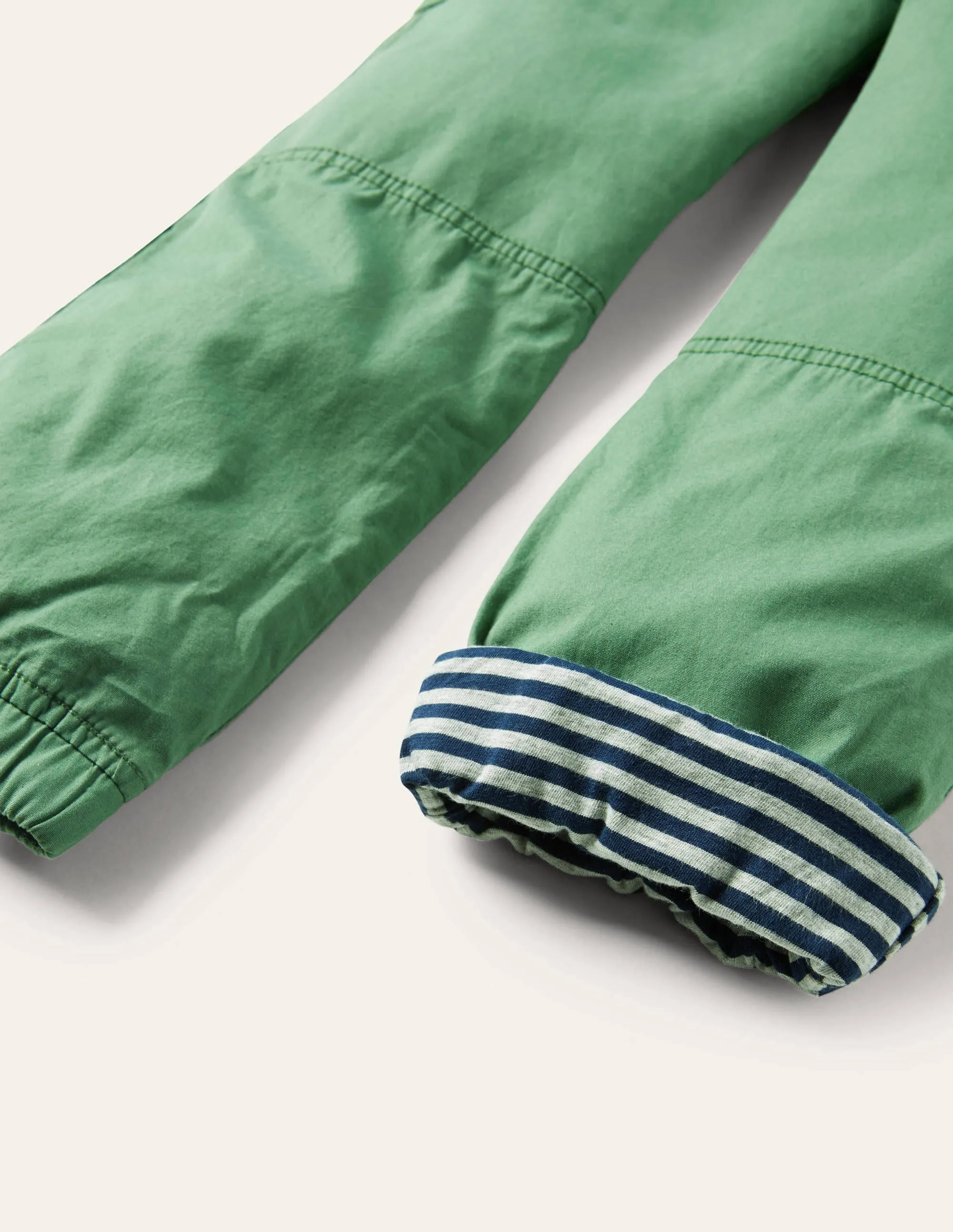 Lined Utility Cargo Trousers-Rosemary Green
