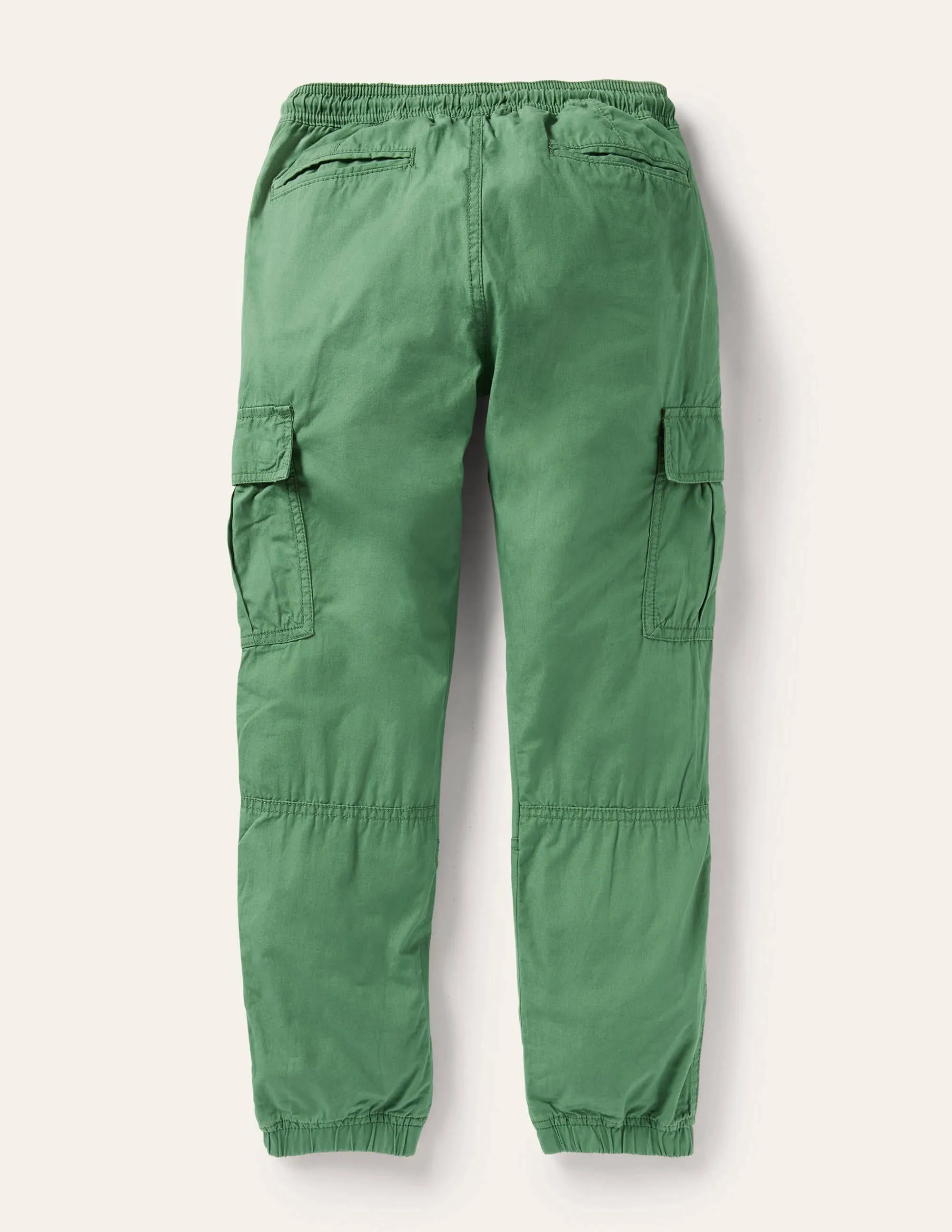 Lined Utility Cargo Trousers-Rosemary Green