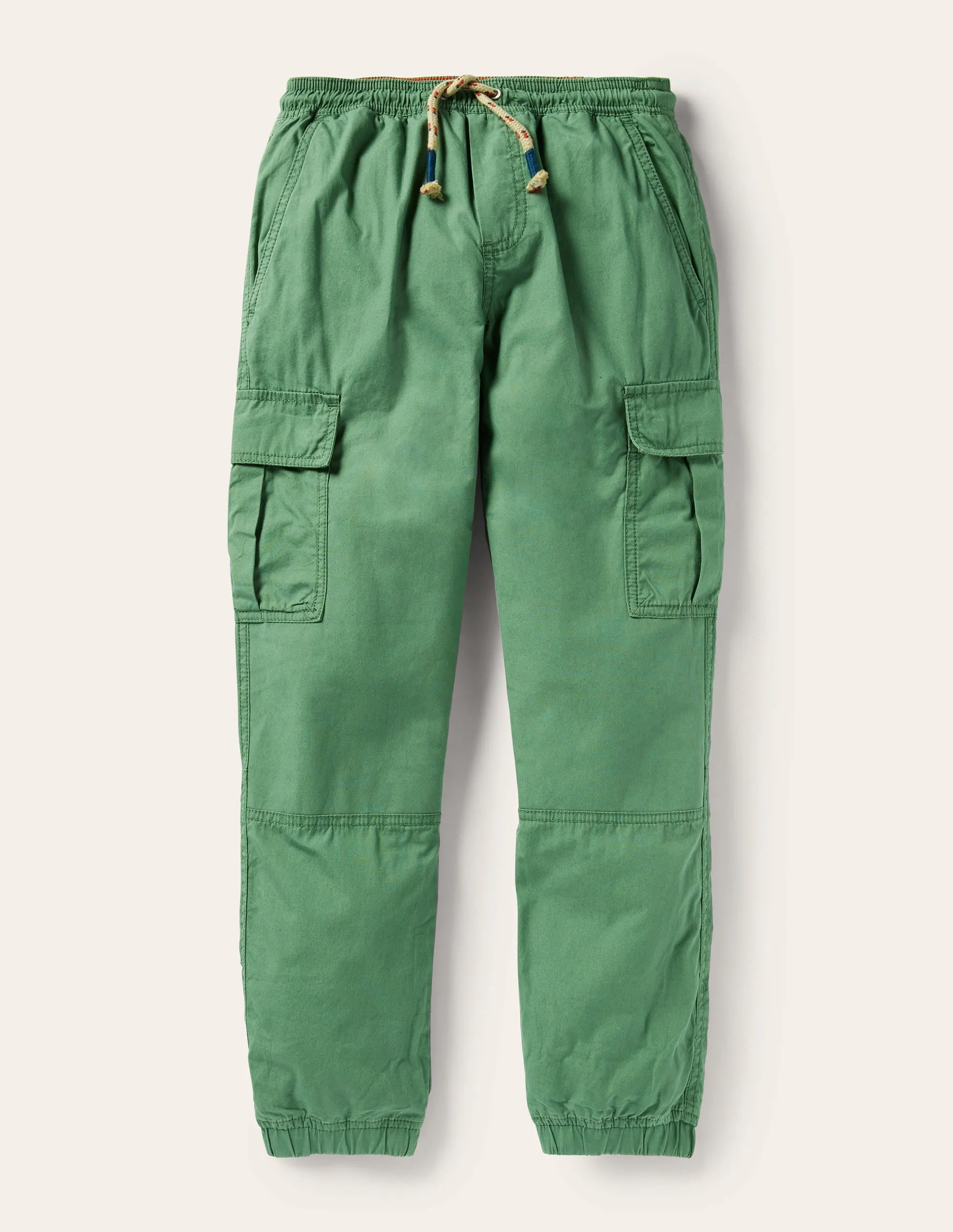 Lined Utility Cargo Trousers-Rosemary Green