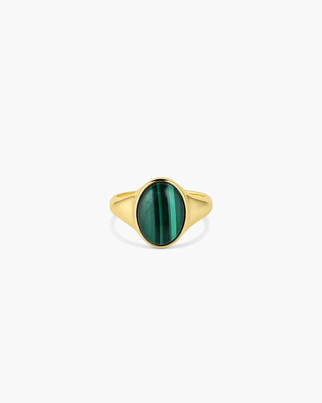 Lou Gemstone Ring - Malachite