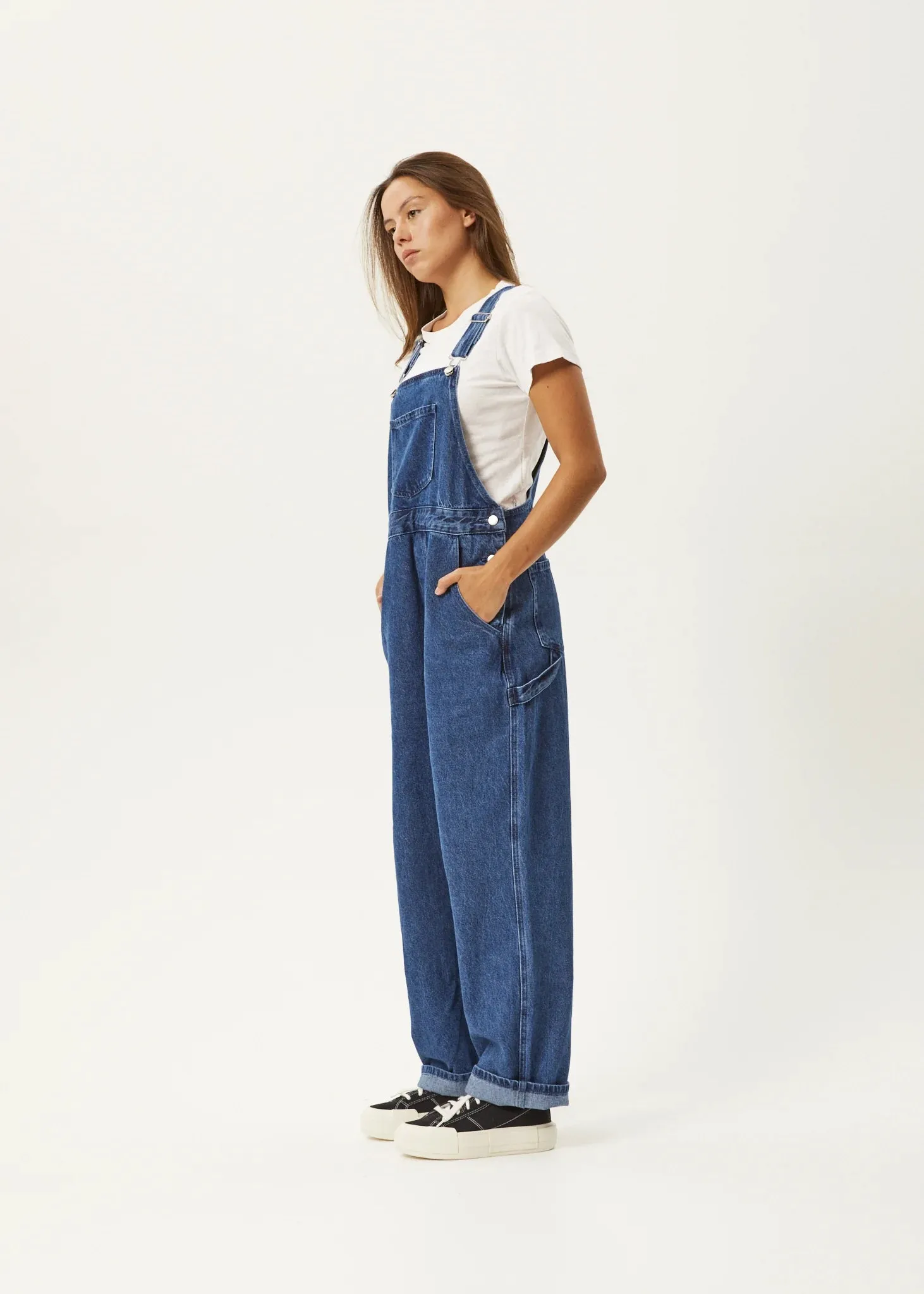 Louis Hemp Denim Baggy Overalls