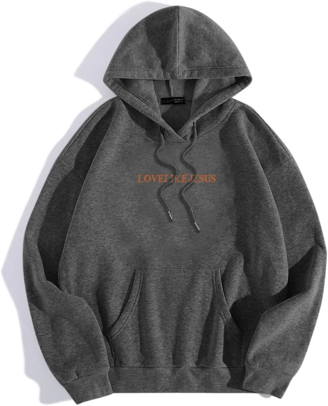 Love Like Jesus Graphic Christian Hoodies for Women Girls Bible Verse Oversized Long Sleeve Pocket Y2K Sweatshirt