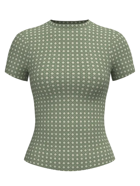 Luxe Opaque Short Sleeve Top