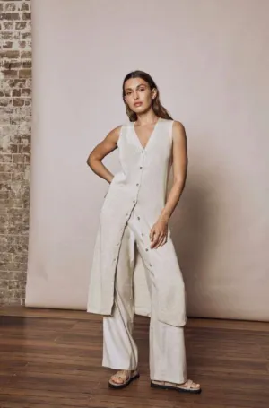Maddy Longline Button Up Vest