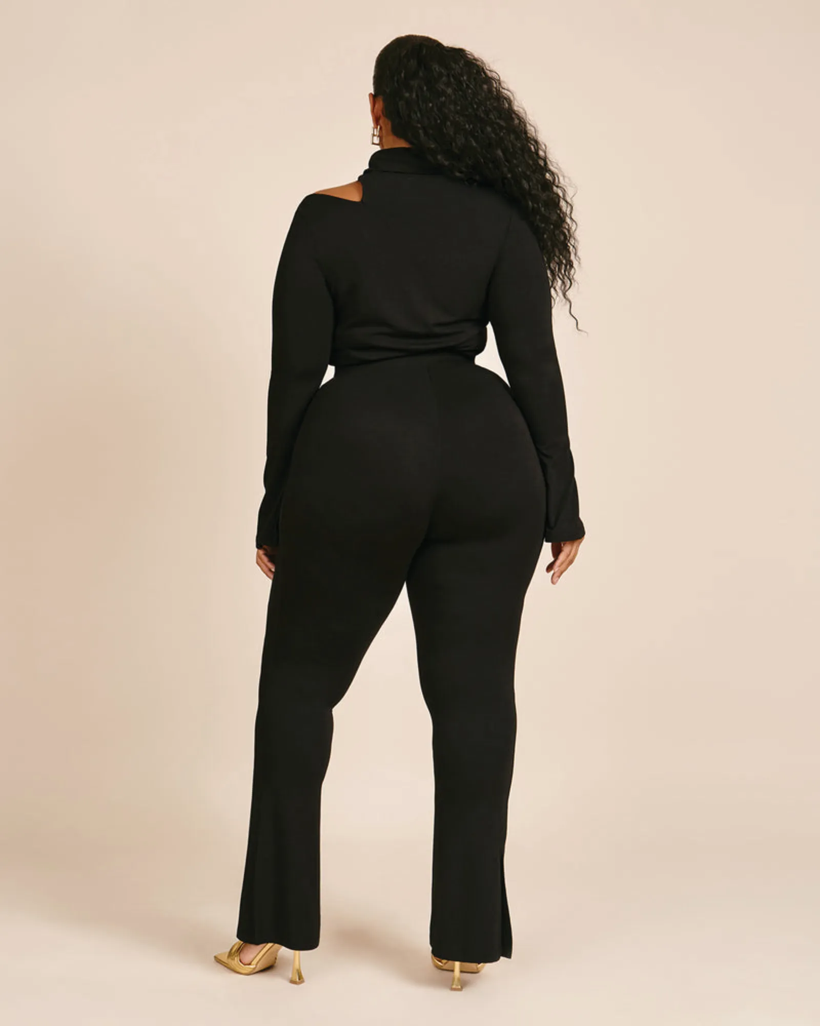 Mae Cutout Turtleneck | Black