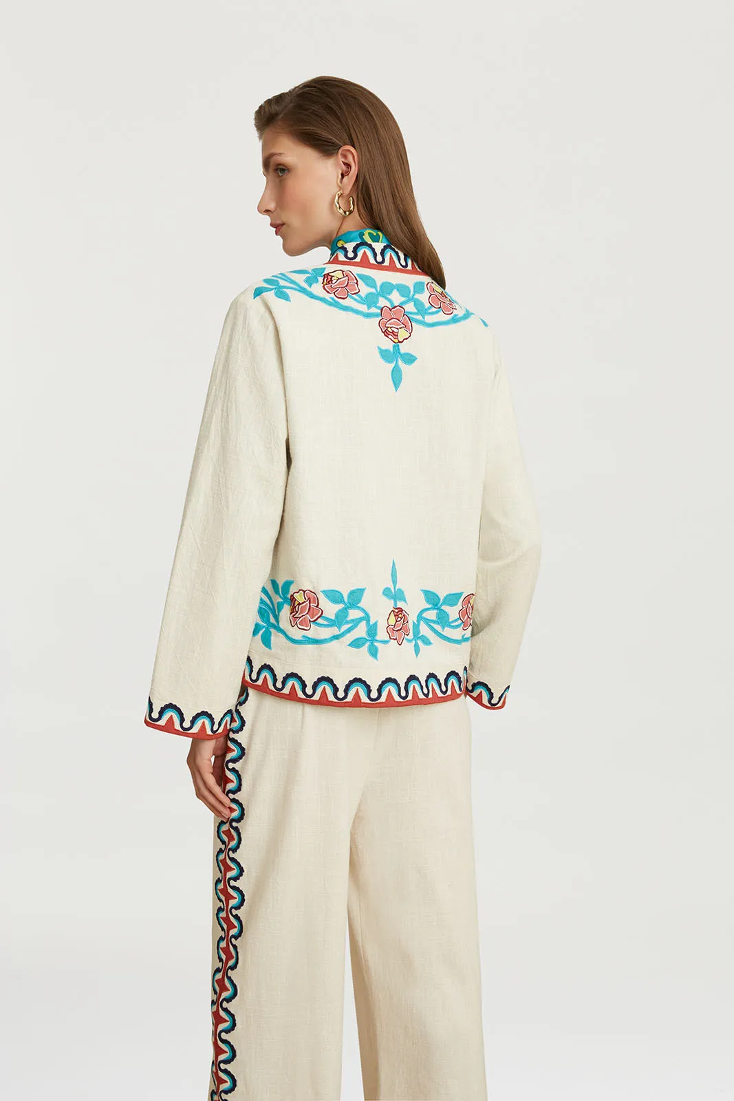 Maheswari Jacket in Ivory