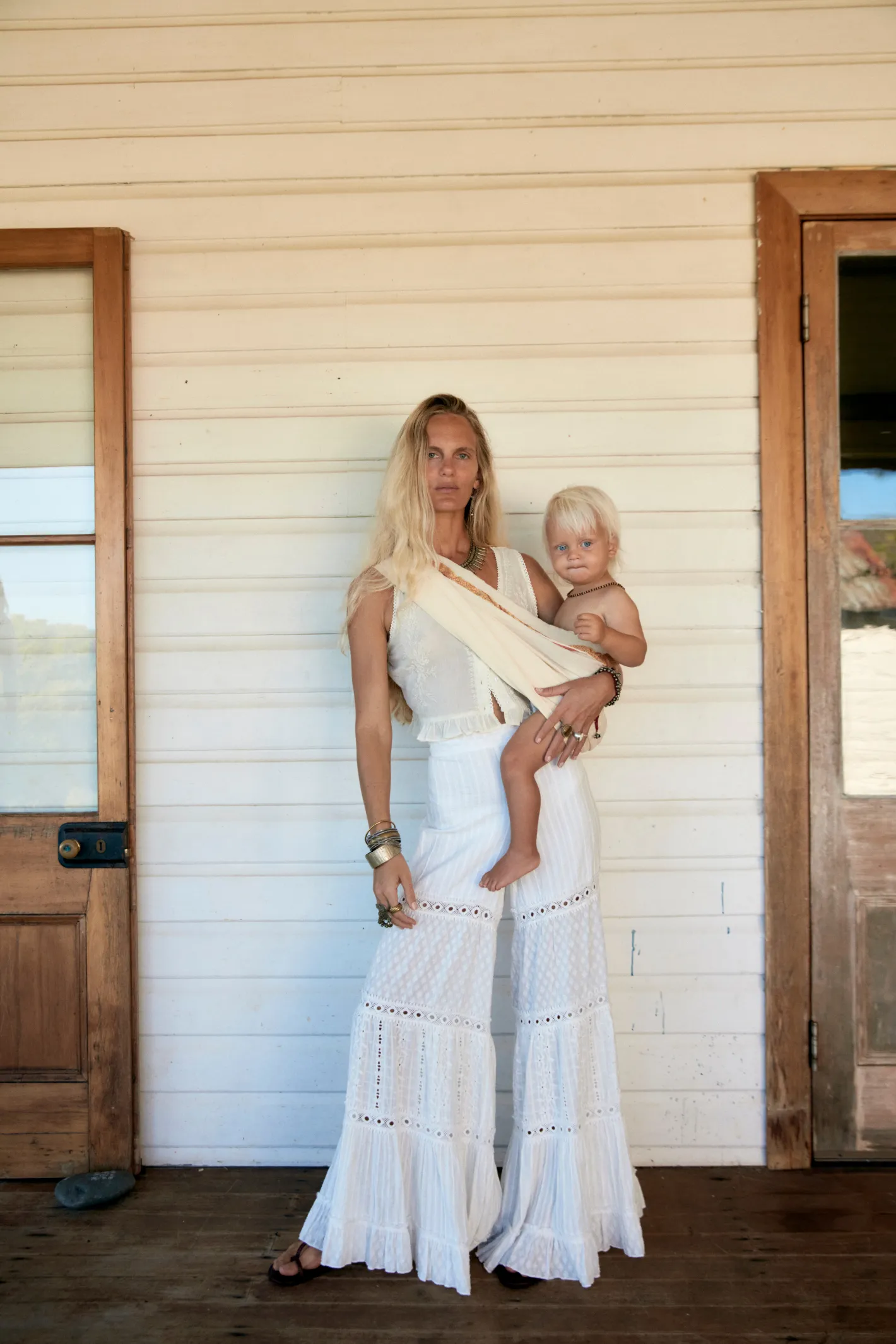 Maison Hotel Rumba Lace Mambo Pant in Caribbean Shell