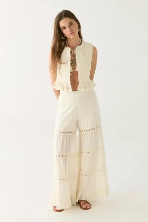Maison Hotel Rumba Lace Mambo Pant in Caribbean Shell