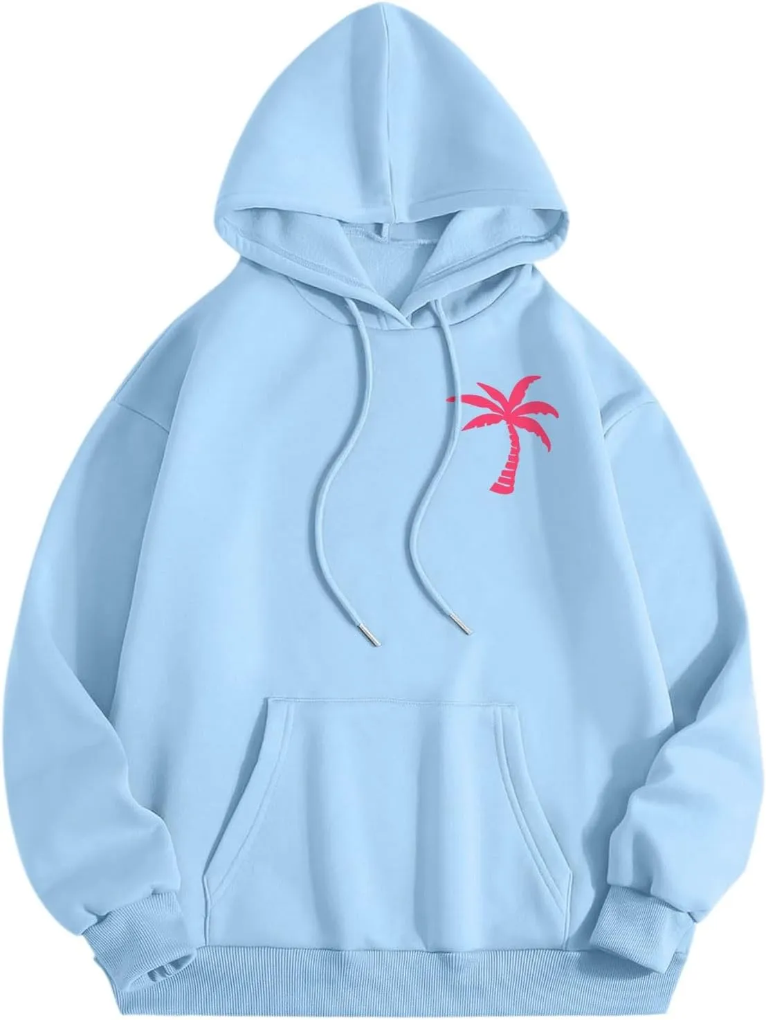 Meet Me at The Ocean Graphic Hoodie For Women Long Sleeve Preppy Sweatshirts Oversized Pullover Hoodies for Teen Girls