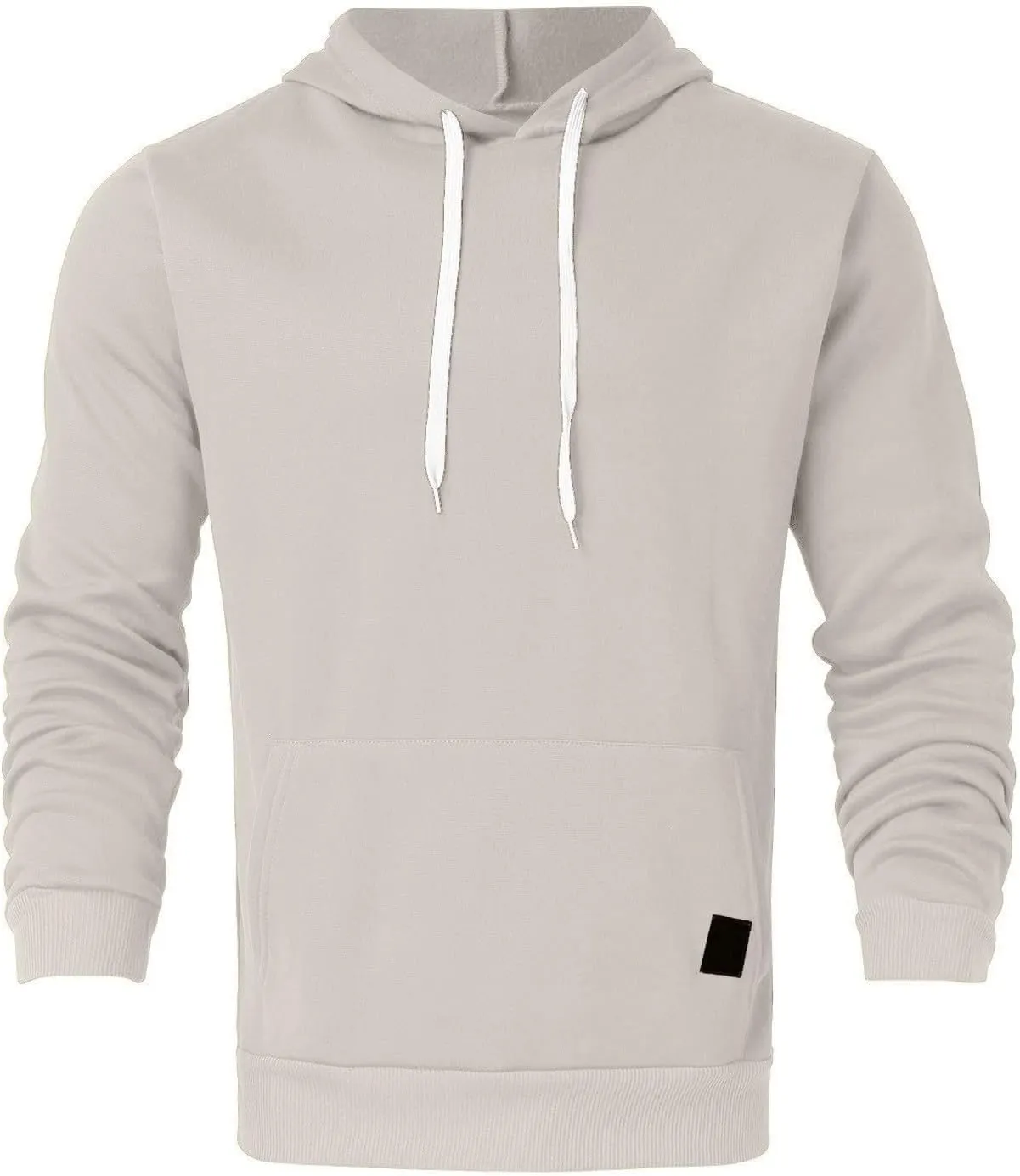 Mens Oversized Plain Hoodie: Lightweight Heated Workout Sweatshirt Oversized Casaul Pullover