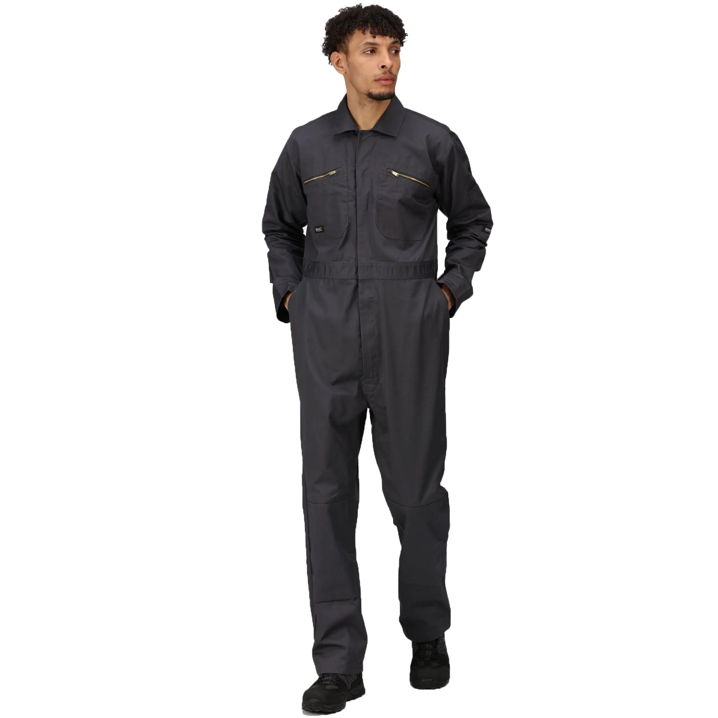 Mens TRJ513R Zip Fasten Durable Workwear Coveralls