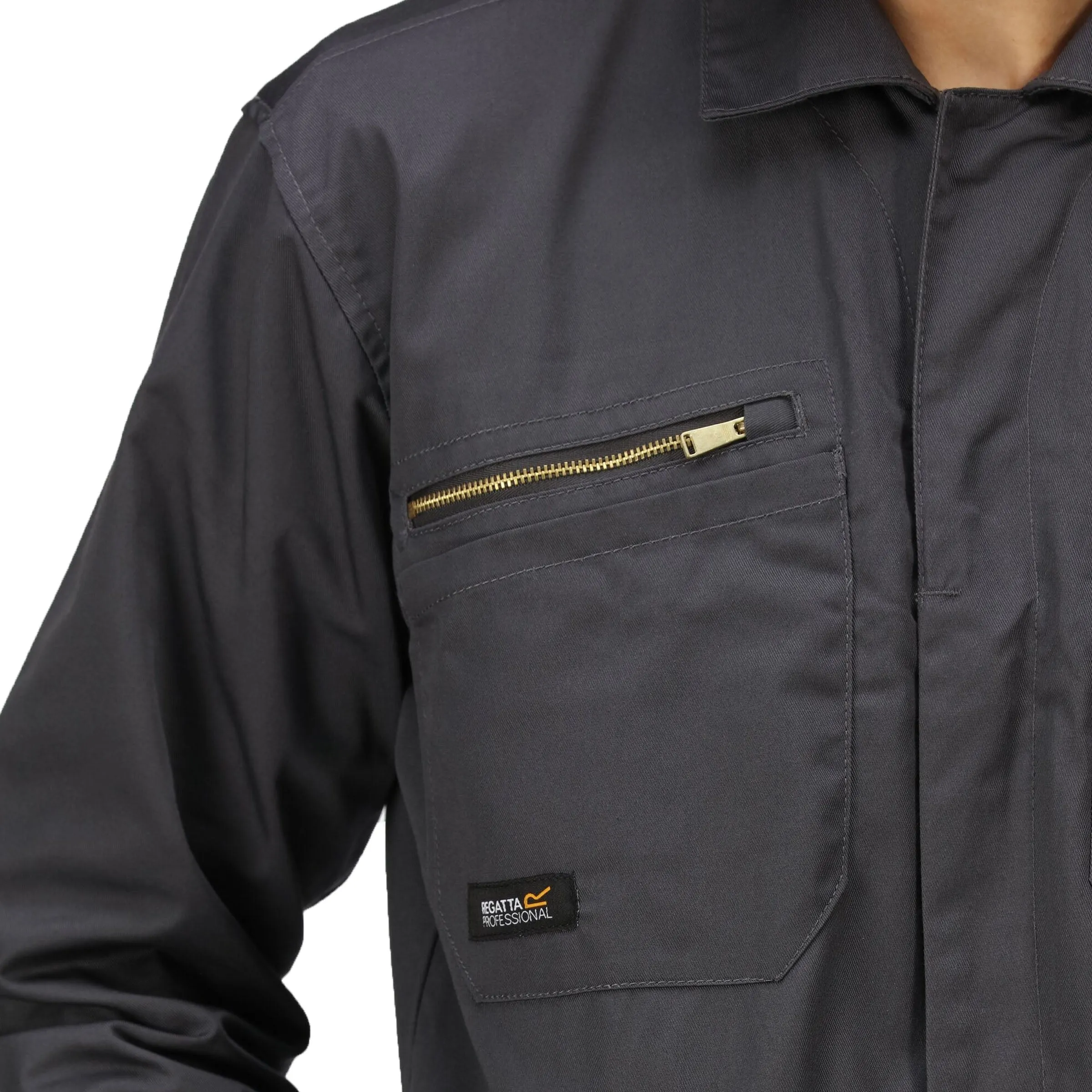 Mens TRJ513R Zip Fasten Durable Workwear Coveralls