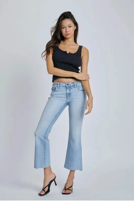 Mid Rise Crop Flare – Effortless Style Meets Comfort