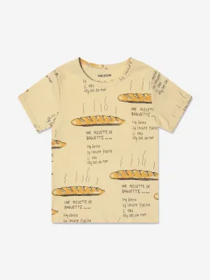 Mini Rodini Kids Baguette T-Shirt in Yellow