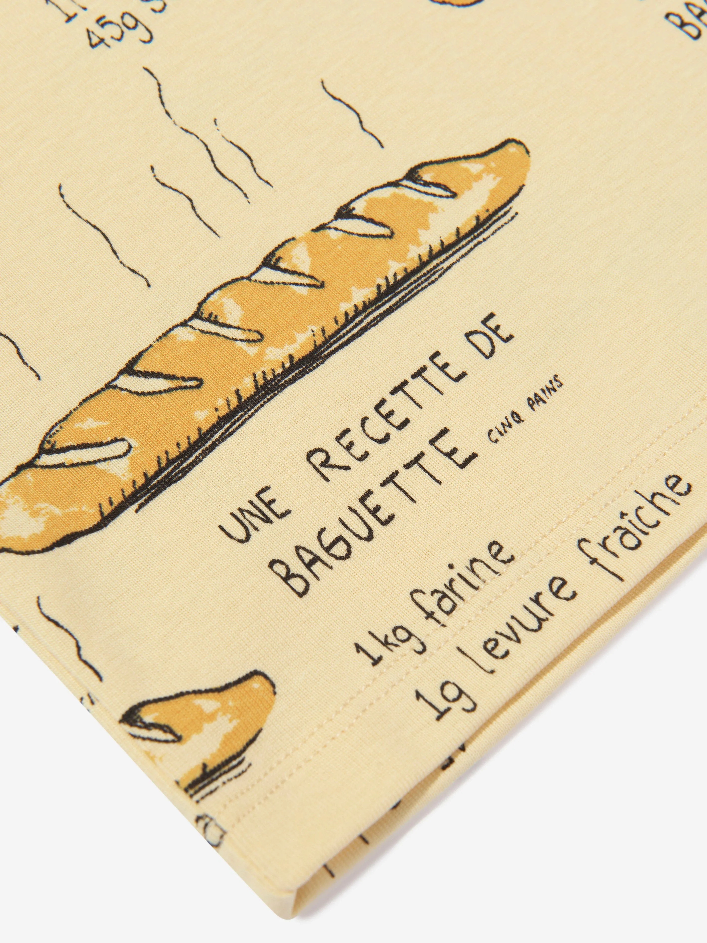 Mini Rodini Kids Baguette T-Shirt in Yellow