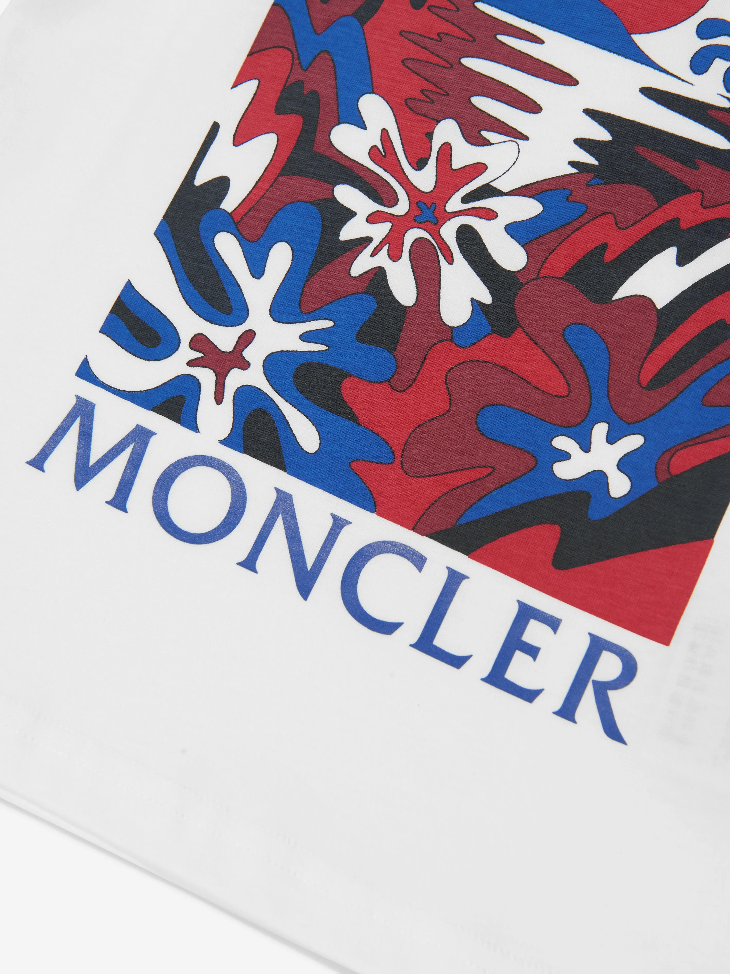 Moncler Enfant Boys Cotton T-Shirt in White