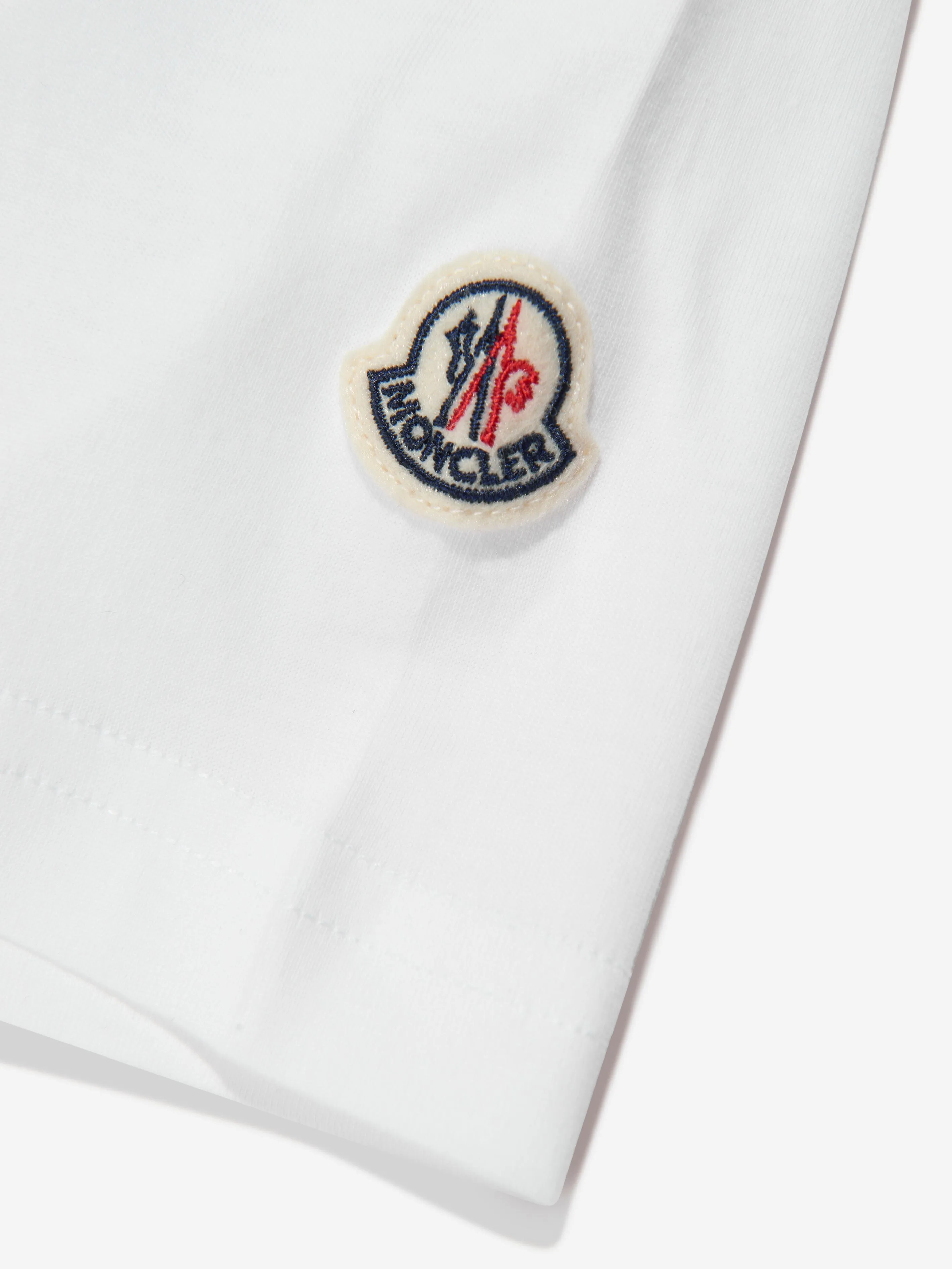 Moncler Enfant Boys Cotton T-Shirt in White