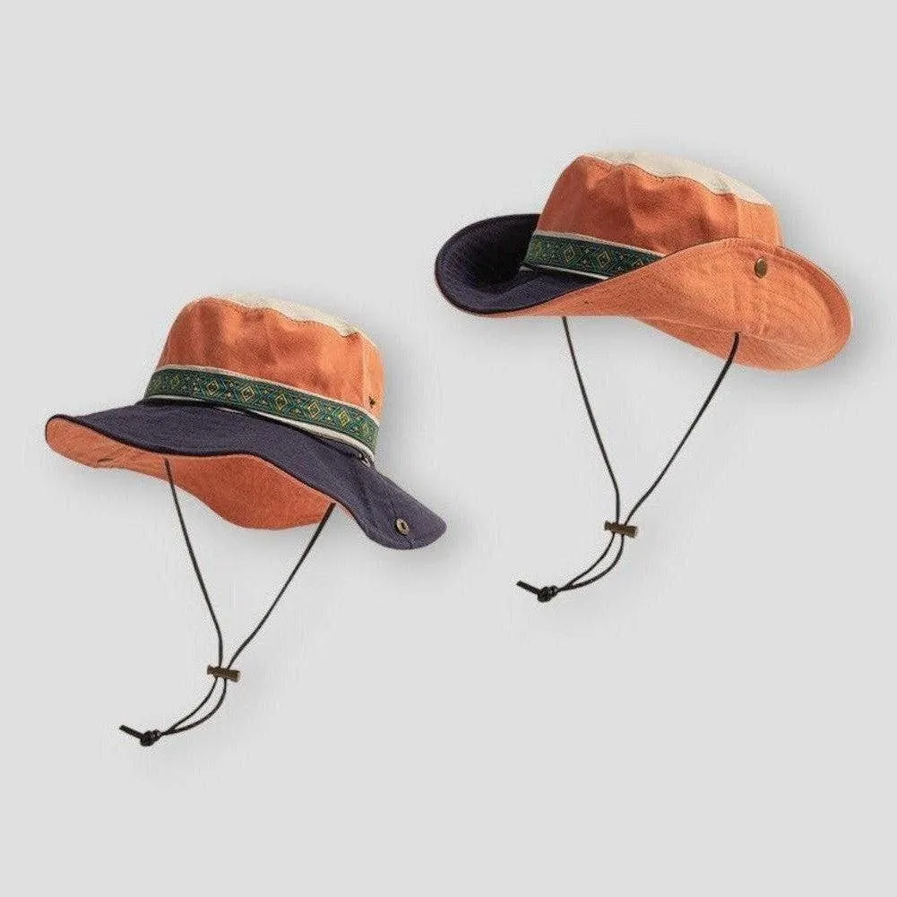 Moon Madrid Visalia Retro Drawstring Bucket Hat
