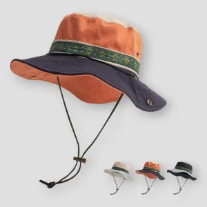 Moon Madrid Visalia Retro Drawstring Bucket Hat