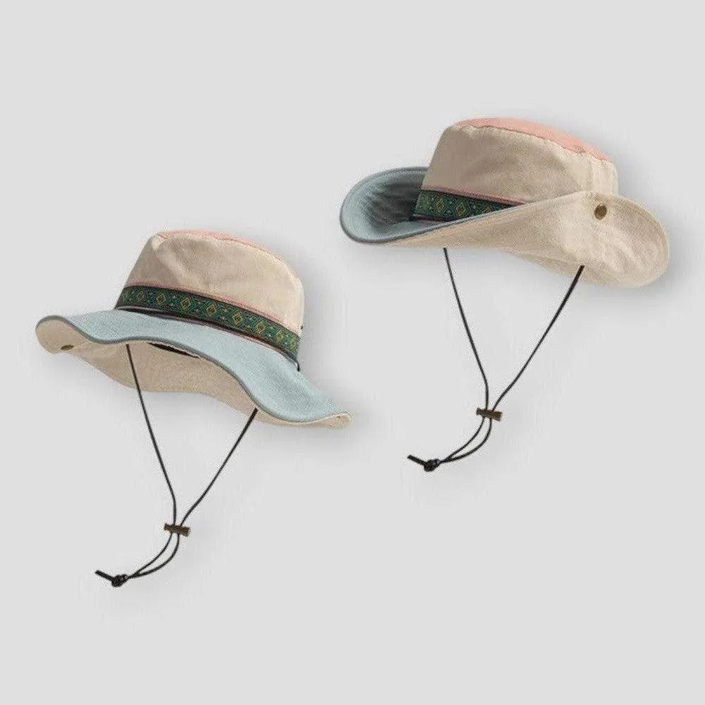 Moon Madrid Visalia Retro Drawstring Bucket Hat