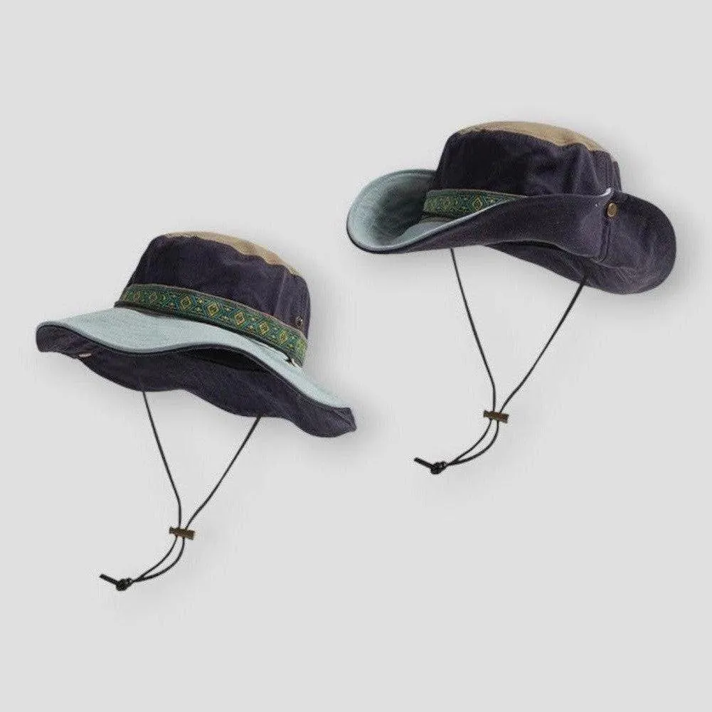Moon Madrid Visalia Retro Drawstring Bucket Hat