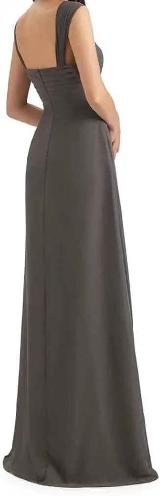 Mother of The Bride Dresses with Jacket Pleated Ruffles Formal Evening Gown 2 Pieces Long Chiffon