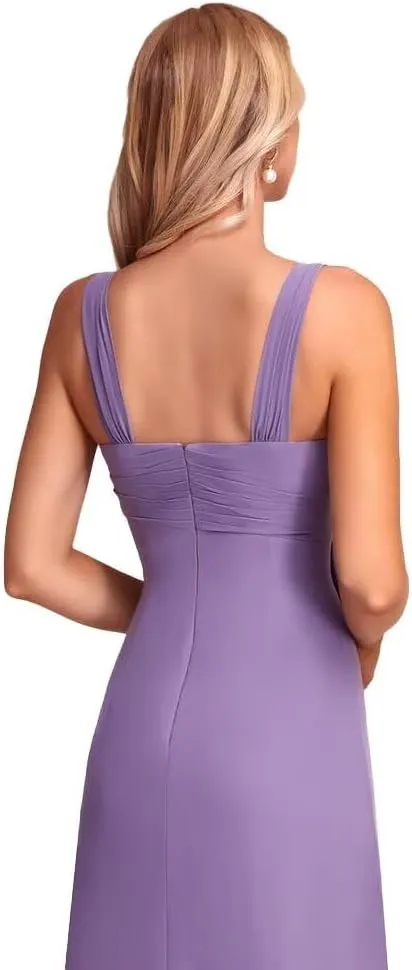 Mother of The Bride Dresses with Jacket Ruffles Formal Evening Gown 2 Pieces Long Chiffon Evening Party Gown