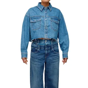 MOUSSY VINTAGE WESTERN CROPPED SHIRT