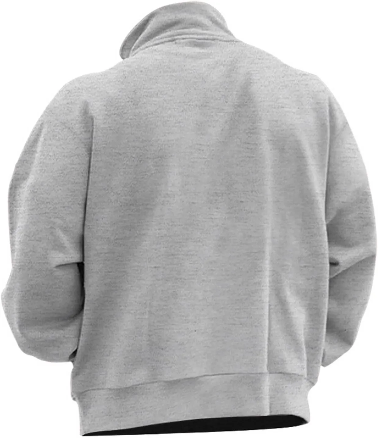 Muscularfit Crewneck Sweatshirts Men Zip Up With Designs Fashion Long Sleeve 1/4 Zip Pullover Casual Solid Lightweight Shirts