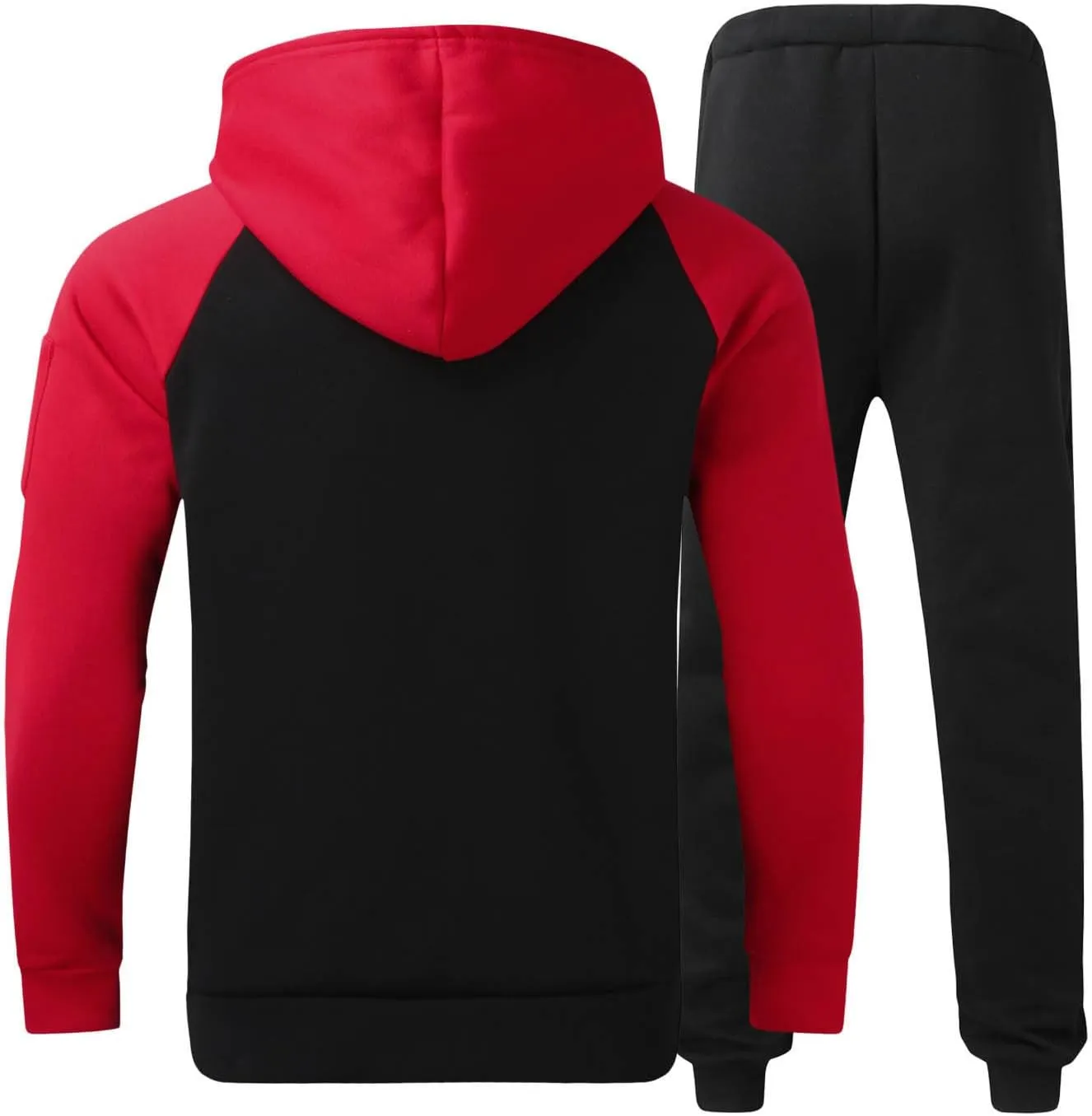 Muscularfit Mens Big and Tall Hoodies Pullover Color Block Long Sleeve Gym Workout Hoodies Casual Lightweight Sweatshirt 2023